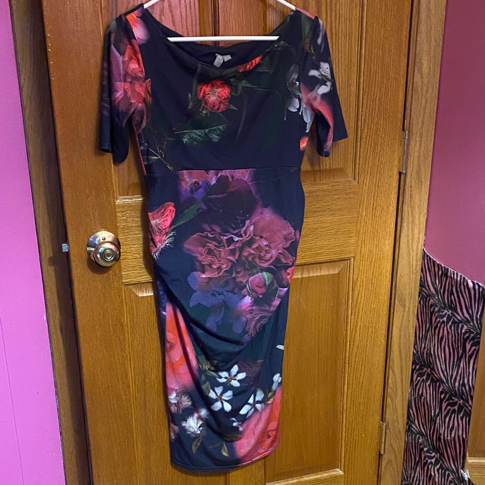 ASOS Maternity Vibrant Floral Midi Dress